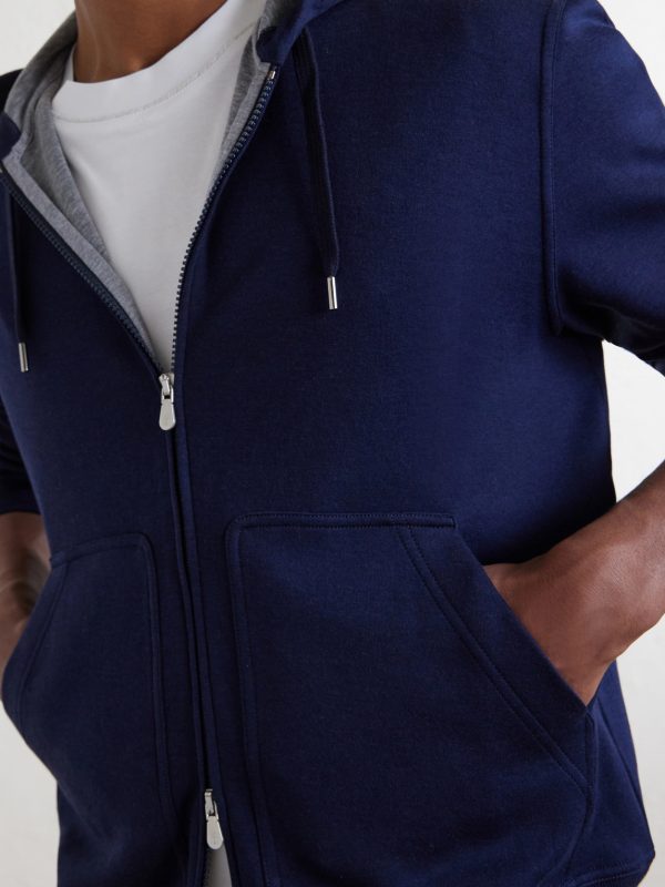 Cotton-Blend Zip-Up Hoodie - CU Cotton-Blend Zip-Up Hoodie - CU