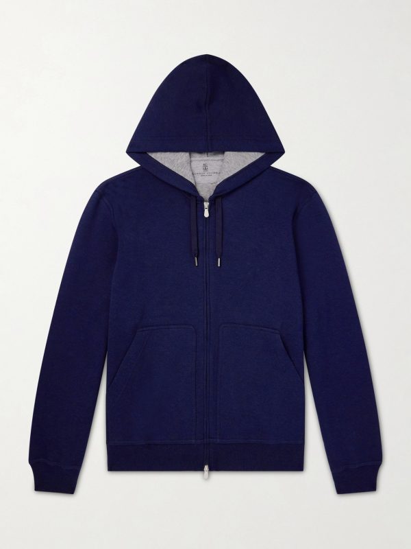 Cotton-Blend Zip-Up Hoodie Cotton-Blend Zip-Up Hoodie