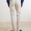 Straight-Leg Cotton-Blend Trousers - BK Straight-Leg Cotton-Blend Trousers - BK