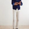 Straight-Leg Cotton-Blend Trousers - OU Straight-Leg Cotton-Blend Trousers - OU
