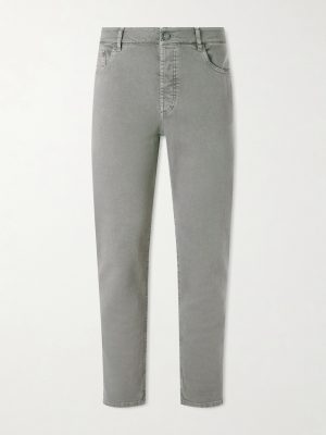Slim-Fit Cotton-Blend Jeans