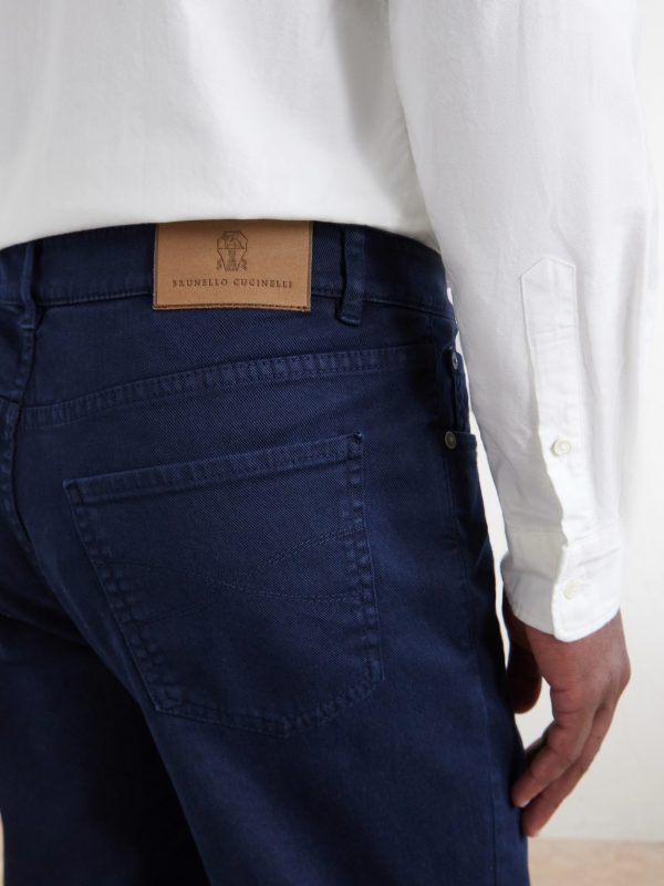 Slim-Fit Straight-Leg Logo-Embroidered Jeans - CU