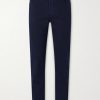 Slim-Fit Straight-Leg Logo-Embroidered Jeans