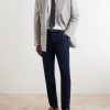 Slim-Fit Straight-Leg Logo-Embroidered Jeans - OU