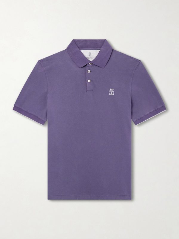 Logo-Print Cotton-Piqué Polo Shirt Logo-Print Cotton-Piqué Polo Shirt