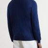 Cotton and Cashmere-Blend Half-Zip Sweater - BK Cotton and Cashmere-Blend Half-Zip Sweater - BK