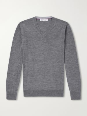 Wool and Cashmere-Blend Sweater