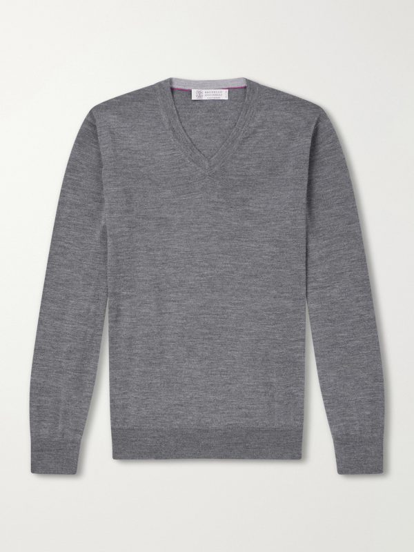 Wool and Cashmere-Blend Sweater Wool and Cashmere-Blend Sweater