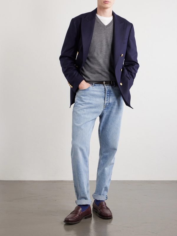 Wool and Cashmere-Blend Sweater - OU Wool and Cashmere-Blend Sweater - OU