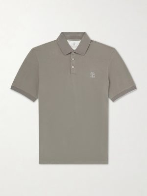 Logo-Print Cotton-Piqué Polo Shirt Logo-Print Cotton-Piqué Polo Shirt