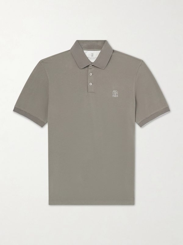 Logo-Print Cotton-Piqué Polo Shirt Logo-Print Cotton-Piqué Polo Shirt