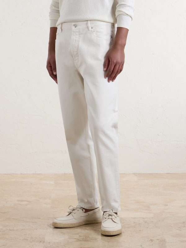 Slim-Fit Straight-Leg Logo-Embroidered Jeans - FR Slim-Fit Straight-Leg Logo-Embroidered Jeans - FR