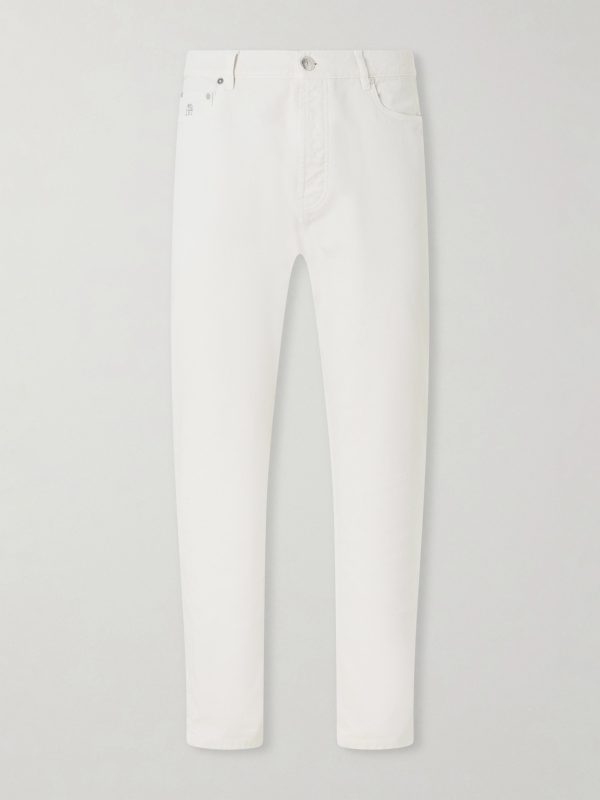 Slim-Fit Straight-Leg Logo-Embroidered Jeans Slim-Fit Straight-Leg Logo-Embroidered Jeans