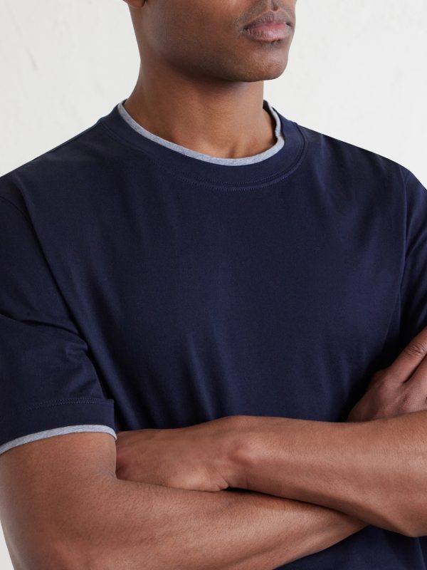 Layered Cotton-Jersey T-Shirt - CU Layered Cotton-Jersey T-Shirt - CU