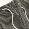 Straight-Leg Cotton-Corduroy Drawstring Trousers - E1 Straight-Leg Cotton-Corduroy Drawstring Trousers - E1