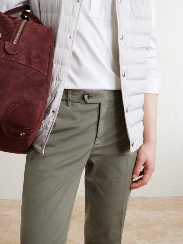 Straight-Leg Stretch-Cotton Twill Trousers - CU Straight-Leg Stretch-Cotton Twill Trousers - CU