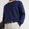 Cashmere, Silk and Linen-Blend Sweater - CU