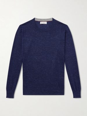Cashmere, Silk and Linen-Blend Sweater Cashmere, Silk and Linen-Blend Sweater