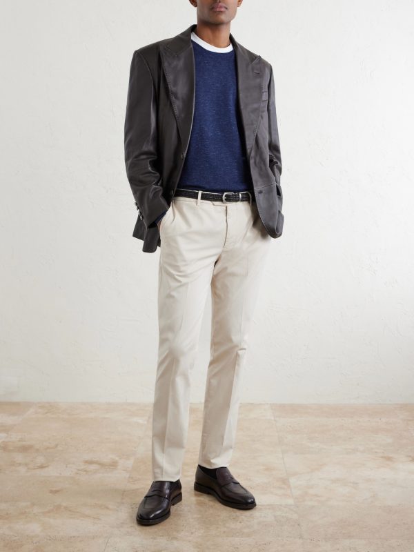 Cashmere, Silk and Linen-Blend Sweater - OU