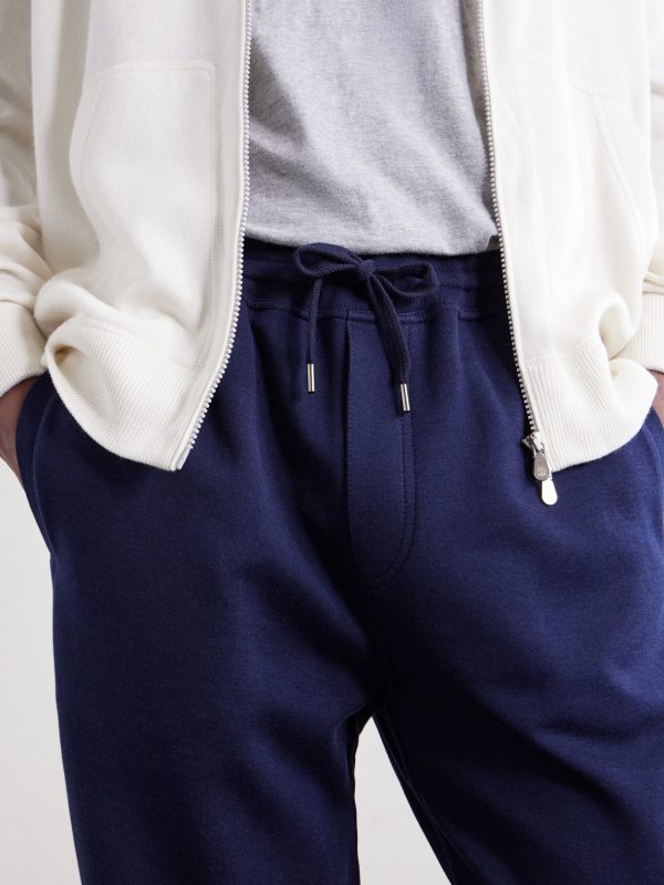 Tapered Cotton, Cashmere and Silk-Blend Jersey Sweatpants - CU Tapered Cotton, Cashmere and Silk-Blend Jersey Sweatpants - CU