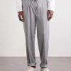 Tapered Pleated Virgin Wool-Flannel Drawstring Trousers - FR Tapered Pleated Virgin Wool-Flannel Drawstring Trousers - FR