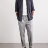 Tapered Pleated Virgin Wool-Flannel Drawstring Trousers - OU Tapered Pleated Virgin Wool-Flannel Drawstring Trousers - OU