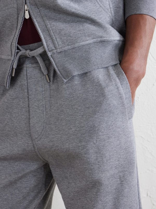 Tapered Cotton, Cashmere and Silk-Blend Jersey Sweatpants - CU Tapered Cotton, Cashmere and Silk-Blend Jersey Sweatpants - CU