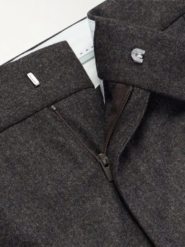 Straight-Leg Pleated Wool Trousers - E1 Straight-Leg Pleated Wool Trousers - E1