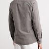 Cutaway-Collar Cotton-Corduroy Western Shirt - BK Cutaway-Collar Cotton-Corduroy Western Shirt - BK