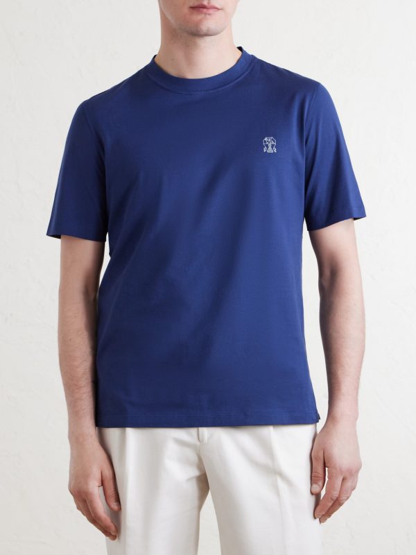 Layered Logo-Print Cotton-Jersey T-Shirt - FR Layered Logo-Print Cotton-Jersey T-Shirt - FR
