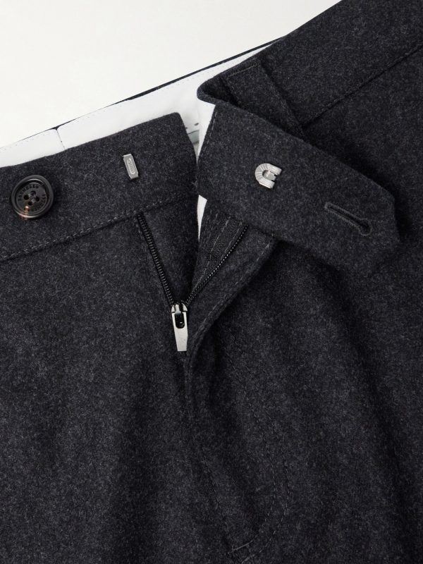 Tapered Virgin Wool Cargo Trousers - E1 Tapered Virgin Wool Cargo Trousers - E1