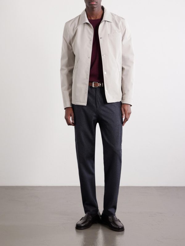 Tapered Virgin Wool Cargo Trousers - OU Tapered Virgin Wool Cargo Trousers - OU