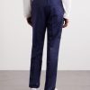 Tapered Pleated Virgin Wool-Flannel Drawstring Trousers - BK Tapered Pleated Virgin Wool-Flannel Drawstring Trousers - BK