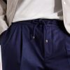 Tapered Pleated Virgin Wool-Flannel Drawstring Trousers - CU Tapered Pleated Virgin Wool-Flannel Drawstring Trousers - CU