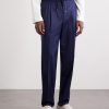 Tapered Pleated Virgin Wool-Flannel Drawstring Trousers - FR Tapered Pleated Virgin Wool-Flannel Drawstring Trousers - FR