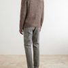 Brushed Cashmere and Silk-Blend Zipped Sweater - BK Brushed Cashmere and Silk-Blend Zipped Sweater - BK