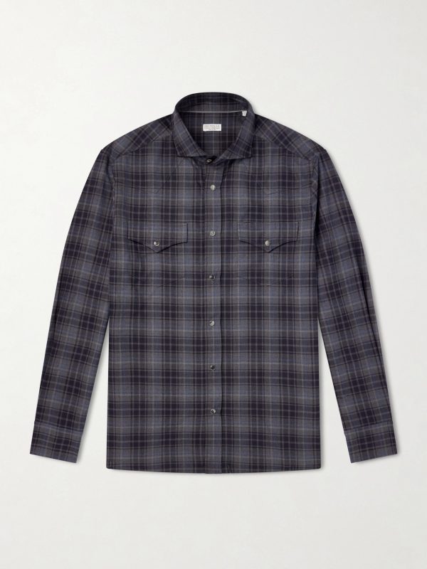 Checked Cotton-Flannel Shirt Checked Cotton-Flannel Shirt