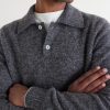 Alpaca-Blend Polo Sweater - CU