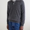 Alpaca-Blend Polo Sweater - FR