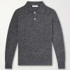 Alpaca-Blend Polo Sweater