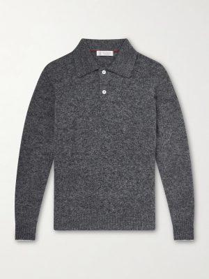 Alpaca-Blend Polo Sweater Alpaca-Blend Polo Sweater