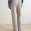 Tapered Pleated Cotton-Corduroy Trousers - BK Tapered Pleated Cotton-Corduroy Trousers - BK