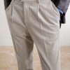 Tapered Pleated Cotton-Corduroy Trousers - CU Tapered Pleated Cotton-Corduroy Trousers - CU