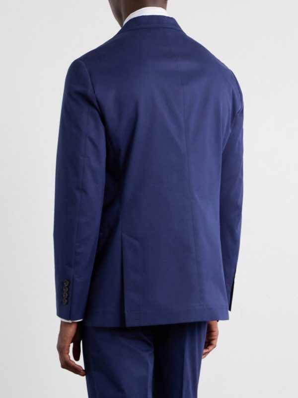 Cotton-Blend Suit Jacket - BK