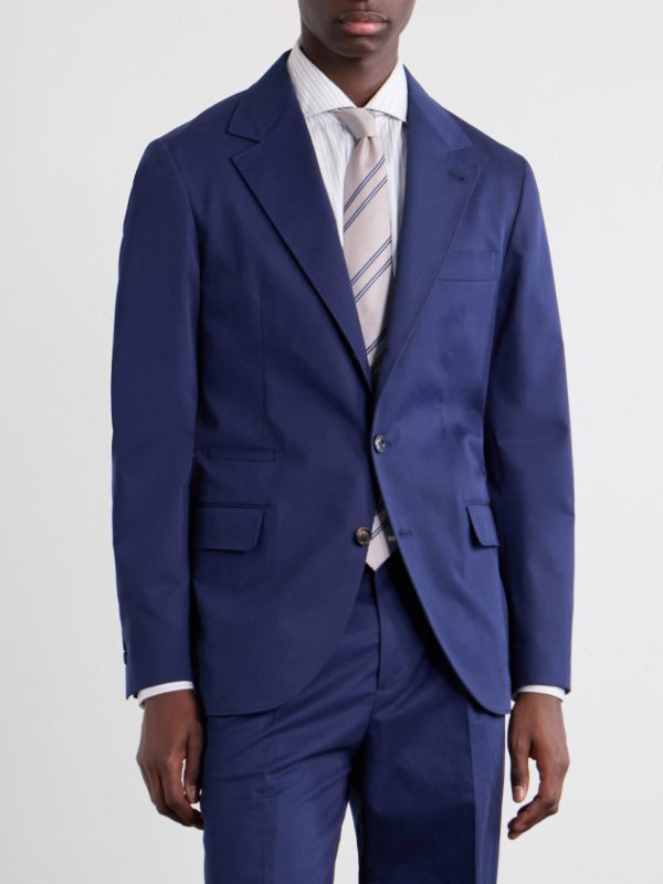 Cotton-Blend Suit Jacket - FR