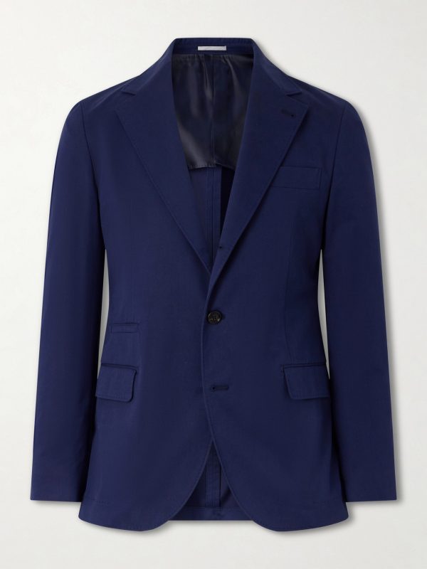 Cotton-Blend Suit Jacket