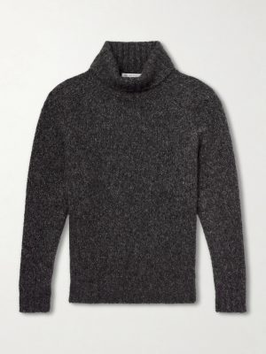 Ribbed Cashmere and Silk-Blend Rollneck Sweater Ribbed Cashmere and Silk-Blend Rollneck Sweater