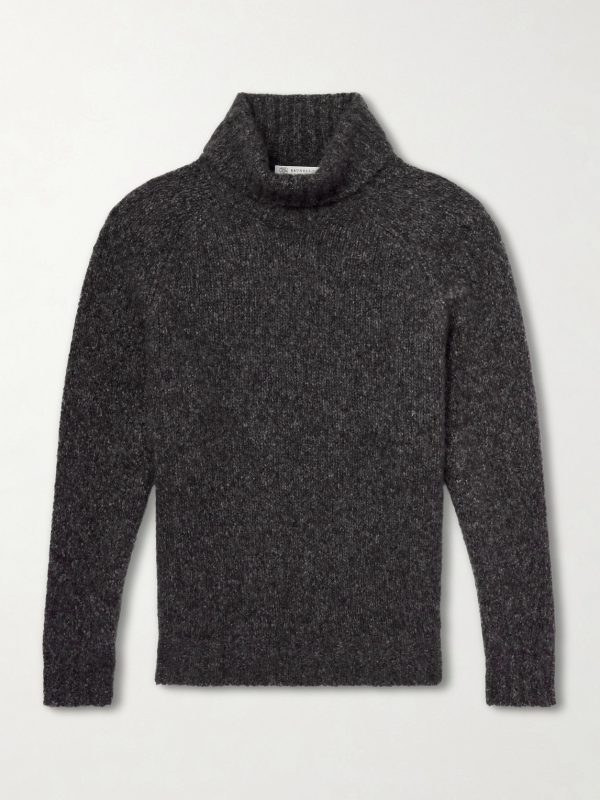 Ribbed Cashmere and Silk-Blend Rollneck Sweater Ribbed Cashmere and Silk-Blend Rollneck Sweater