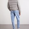 Quilted Herringbone Cashmere and Silk-Blend Hooded Down Jacket - BK Quilted Herringbone Cashmere and Silk-Blend Hooded Down Jacket - BK