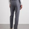 Straight-Leg Pleated Wool Trousers - BK